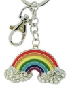 Kubla Crafts Bejeweled Enamel 8125 Rainbow Key Ring
