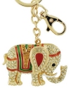 Kubla Crafts Bejeweled Enamel 8126 Elephant Key Ring Set of 2