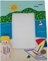 Kubla Crafts Soft Sculpture 8501 Beach Photo Frame Picture