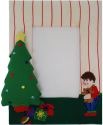 Kubla Crafts Soft Sculpture 8506 Christmas with Boy Photo Frame Picture