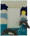 Kubla Crafts Soft Sculpture KUBSFT 8512 Dolphin Photo Frame Picture