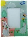 Kubla Crafts Soft Sculpture 8529B Bunny Photo Photo Frame Picture