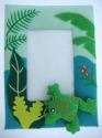 Kubla Crafts Soft Sculpture 8537 Rain Forest Frog Photo Frame Picture Set of 2