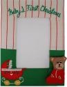 Kubla Crafts Soft Sculpture 8561 Baby's 1st Christmas Photo Photo Frame Picture Set of 2