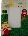 Kubla Crafts Soft Sculpture 8579 School Girl Photo Frame Picture