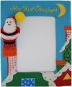 Kubla Crafts Soft Sculpture 8585 Christmas Eve Photo Frame Picture