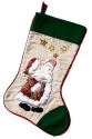 Kubla Crafts Soft Sculpture 8753i Santa Throwing Stars Stocking