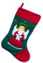 Kubla Crafts Soft Sculpture 8759 Angel Girl Christmas Stocking