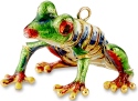 Kubla Crafts Cloisonne 4332 Frog Ornament Enamel Articulated