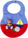 Kubla Crafts Soft Sculpture 8864 Honey Bear Velcro Bib