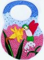 Kubla Crafts Soft Sculpture 8888 Hummingbird Bib