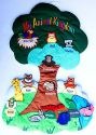 Kubla Crafts Soft Sculpture 8979 My Animal Kingdom Wall Hanging