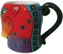 Laurel Burch 26038 Squares Horse Mug 16 oz