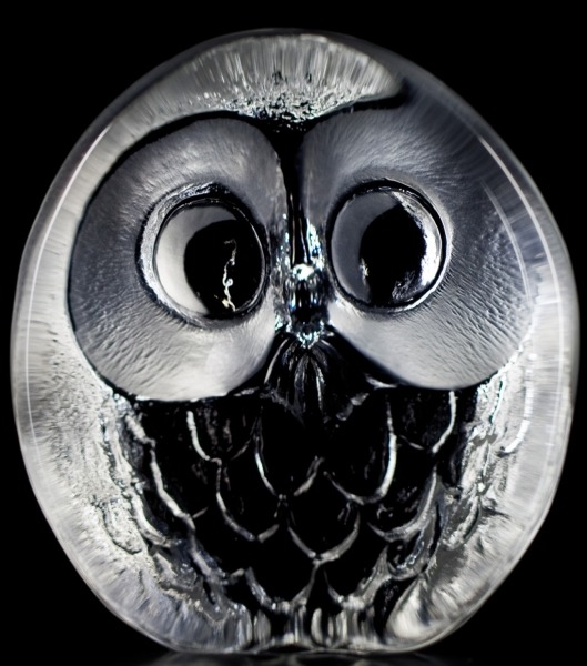 Maleras Crystal 33269 Owl Paperweight
