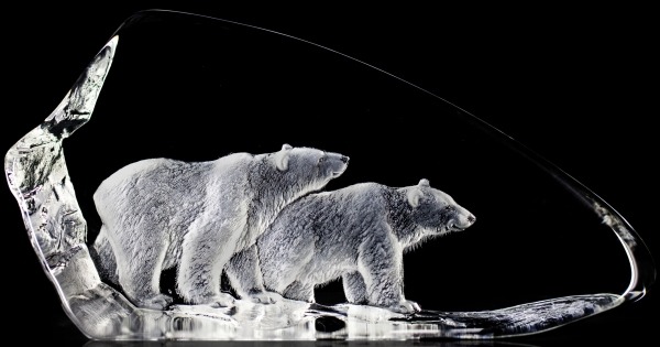 Mats Jonasson Crystal 33707 Polar Bears