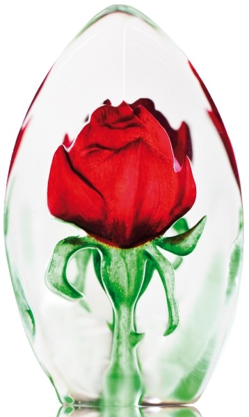 Mats Jonasson Crystal 33838 Rose Red Large
