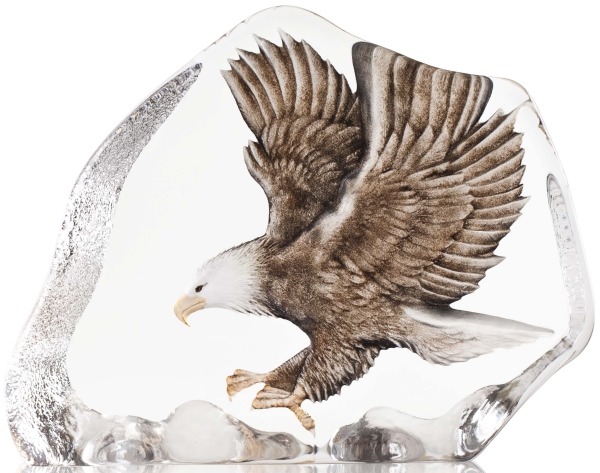 Maleras Crystal 34087 Eagle in Flight Painted