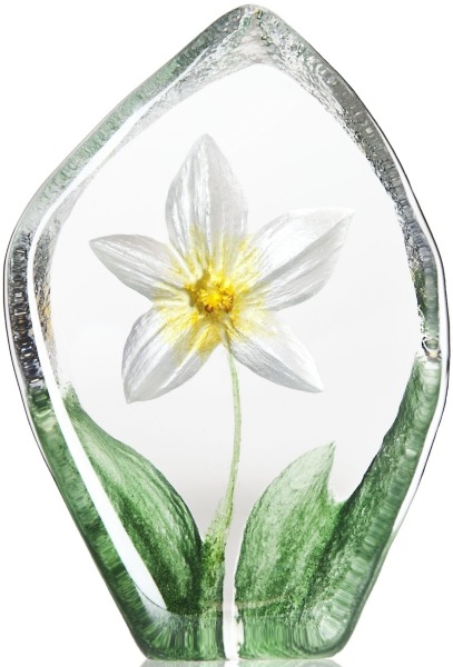 Mats Jonasson Crystal 34218 Windflower White Yellow