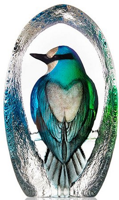 Mats Jonasson Crystal 34312 Blue Colorina Bird