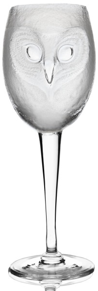 Mats Jonasson Crystal 42041 Owl Wine Glass Clear