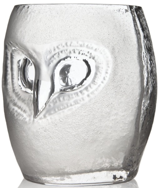 Mats Jonasson Crystal 42042 Owl Tumbler Small Clear