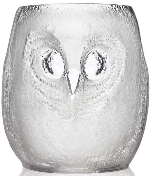 Mats Jonasson Crystal 42043 Owl Tumbler Large Clear