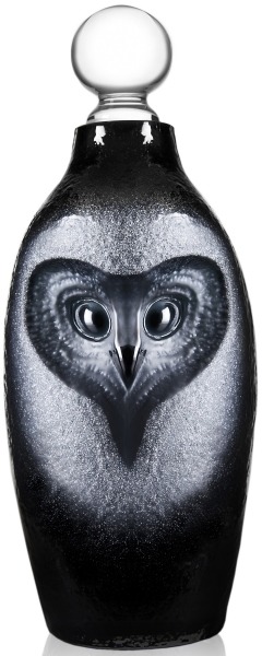 Mats Jonasson Crystal 44095 Decanter Strix Owl Clear