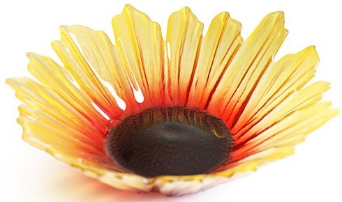 Mats Jonasson Crystal 56114 Small Sunflower Bowl