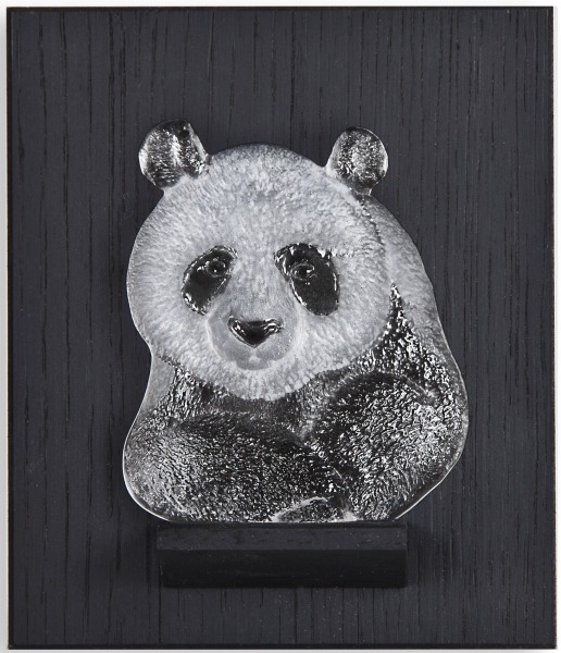 Mats Jonasson Crystal 63067 Mini Panda Wall Sculpture