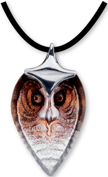 Mats Jonasson Crystal 84126 Necklace StriX Owl