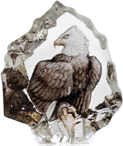 Mats Jonasson Crystal 88172 Miniature Bald Eagle - NoFreeShip
