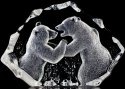 Mats Jonasson Crystal 13306 Fighting Bears Limited Edition - NoFreeShip