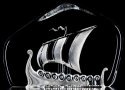 Mats Jonasson Crystal 28140 Viking Ship - NoFreeShip