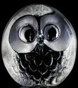 Mats Jonasson Crystal 33269 Owl Paperweight - NoFreeShip