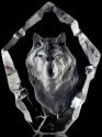Mats Jonasson Crystal 33372 Wolf Head - NoFreeShip