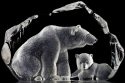 Maleras Crystal 33517 Polar Bear with cub NA Exclusive - NoFreeShip