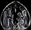 Mats Jonasson Crystal 33612 Holy Family - NoFreeShip