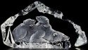 Mats Jonasson Crystal 33807 Polar Bear Family - NoFreeShip