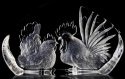 Mats Jonasson Crystal 33860 Rooster and Hen