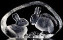 Maleras Crystal 34008 Bunny Rabbit Pair - NoFreeShip