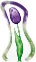 Mats Jonasson Crystal 34011 Tulip Purple Small - NoFreeShip