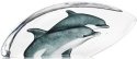 Mats Jonasson Crystal 34180 Dolphins Painted - NoFreeShip