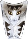 Mats Jonasson Crystal 34219 Cat Grey Black Small - NoFreeShip