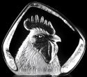 Mats Jonasson Crystal 34234 Rooster Head - NoFreeShip