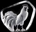 Mats Jonasson Crystal 34235 Rooster - NoFreeShip