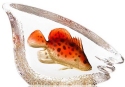 Mats Jonasson Crystal 34297N Orange Coral Fish