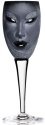 Mats Jonasson Crystal 42013 Electra Wineglass Black - NoFreeShip
