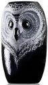 Mats Jonasson Crystal 44118 Owl Vase Black Small
