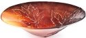 Mats Jonasson Crystal 55921 Maple Leaves Bowl red 9in D NA Exclusive