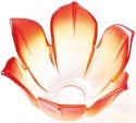 Mats Jonasson Crystal 56012 Floral Fantasy Grace Light Bowl Red orange - NoFreeShip